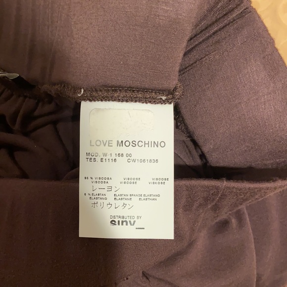 Love Moschino Flowy Brown Skirt with Cutout Detail - Picture 10 of 11